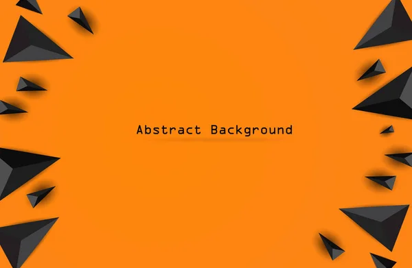 Abstrakt Triangel Bakgrund Trianglar Modern Bakgrund Orange Bakgrund — Stock vektor