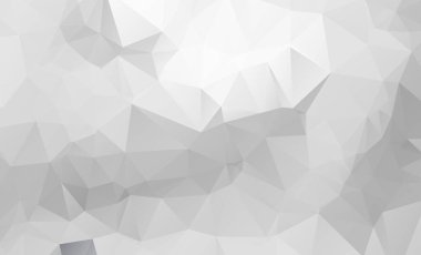 Işık gümüş gri vektör Çokgen soyut şablonu. Üçgen geometrik örnek gradyan ile. İş tasarımınız için tamamen yeni bir şablon.