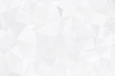 Beyaz Çokgen Mozaik Arkaplanı. Geometrik desen, üçgen arka plan. Yaratıcı İş Tasarım Şablonları. Vektör illüstrasyonu.