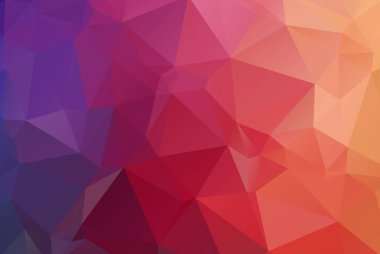 Retro Polygonal Mozaik Arkaplan. Geometrik desen, üçgen arka plan. Yaratıcı İş Tasarım Şablonları. Vektör illüstrasyonu.