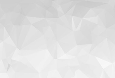 Gri beyaz geometrik buruşuk üçgen düşük poli origami stili grafiksel arkaplan. İşiniz için çokgen tasarım taşıyıcı.