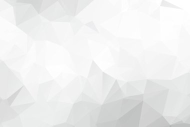 Gri beyaz geometrik buruşuk üçgen düşük poli origami stili grafiksel arkaplan. İşiniz için çokgen tasarım taşıyıcı.