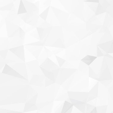 Gri beyaz geometrik buruşuk üçgen düşük poli origami stili grafiksel arkaplan. İşiniz için çokgen tasarım taşıyıcı.