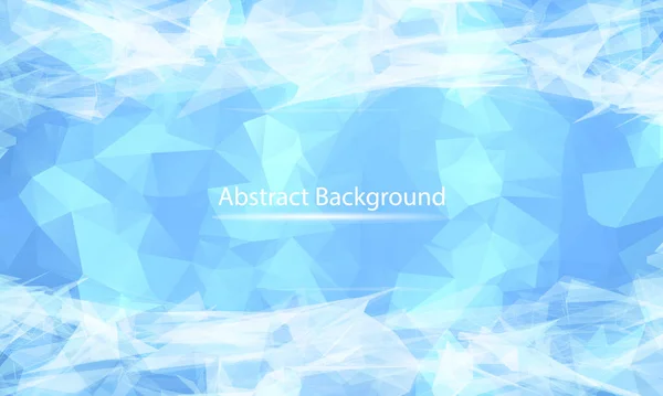 Abstract White Blue Polygonal Surface Background Low Poly Mesh Design — стоковый вектор