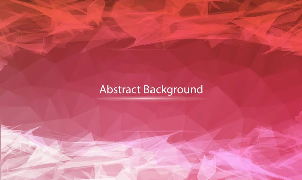 Abstract Red Polygonal Surface Background Low Poly Mesh Design Connecting — Vettoriale Stock