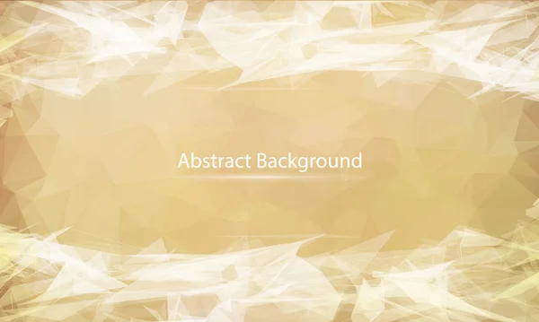 Abstract Brown Polygonal Surface Background Low Poly Mesh Design Connecting — Stock vektor