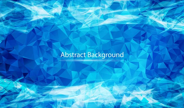 Abstract Blue Polygonal Surface Background Low Poly Mesh Design Connecting — Stock vektor