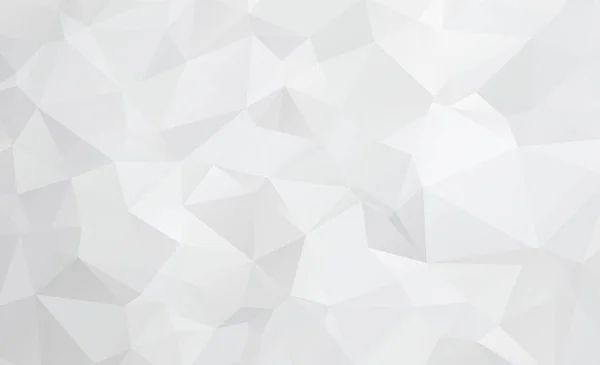 Fondo Mosaico Poligonal Blanco Gris Patrón Geométrico Triángulos Fondo Plantillas — Vector de stock