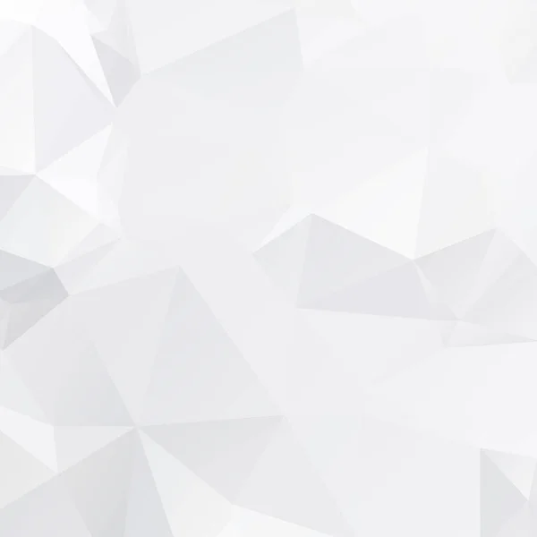 Fondo Mosaico Poligonal Blanco Patrón Geométrico Triángulos Fondo Plantillas Creativas — Vector de stock