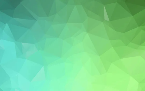 Grüne Polygonale Illustration Die Aus Dreiecken Besteht Geometrischer Hintergrund Origami — Stockvektor