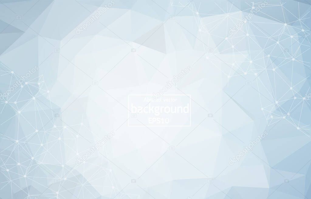 Light BLUE vector shining hexagonal template. A completely new color illustration in a vague style. The textured pattern can be used for background.