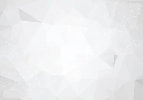 Fondo Poligonal Triángulo Blanco Abstracto Ilustración Vectorial — Vector de stock