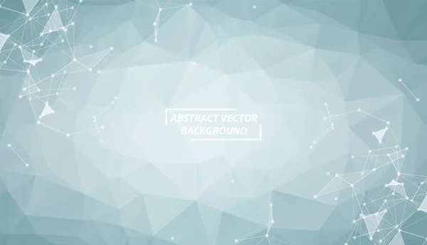 Абстрактний Синій Багатокутний Космічний Фон Єднувальними Точками Лініями Геометрична Полігональна — стоковий вектор
