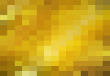 Soyut Turuncu ve Sarı Geometrik Arkaplan, Yaratıcı Tasarım Şablonları. Piksel sanatı Izgara Mozaiği, 8 bit vektör arkaplanı.