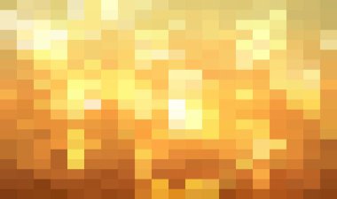 Soyut Kahverengi Geometrik Arkaplan, Yaratıcı Tasarım Şablonları. Piksel sanatı Izgara Mozaiği, 8 bit vektör arkaplanı.