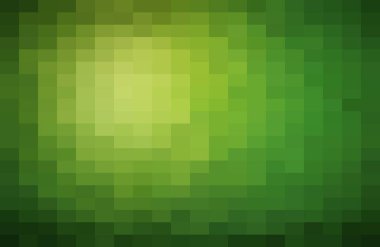 Soyut Yeşil Geometrik Arkaplan, Yaratıcı Tasarım Şablonları. Piksel sanatı Izgara Mozaiği, 8 bit vektör arkaplanı.