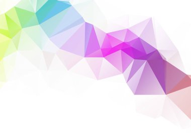 Soyut mozaik renkli ve Beyaz Çokgen Geometrik Arkaplan, Düşük Polonyalı Tarzı. İş Tasarım Şablonları Modern Üçgen Arkaplan.