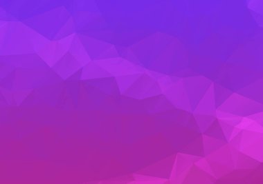 Soyut mozaik Mor Çokgen Geometrik Arkaplan, Düşük Polonyalı Tarzı. İş Tasarım Şablonları Modern Üçgen Arkaplan.