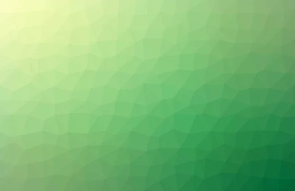 Abstraktes Mosaik Grün Polygonal Geometrische Dreieck Hintergrund Low Poly Stil — Stockvektor