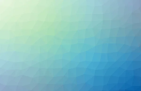 Abstraktes Mosaik Blue Polygonal Geometric Triangle Background Low Poly Style — Stockvektor