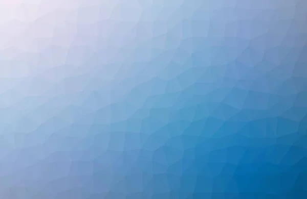 Abstraktes Mosaik Blue Polygonal Geometric Triangle Background Low Poly Style — Stockvektor