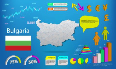 bulgaria harita bilgi grafikleri - grafikler, semboller, ögeler ve simgeler koleksiyonu. Yüksek kaliteli ticari bilgi elemanlarına sahip ayrıntılı bulgarya haritası.