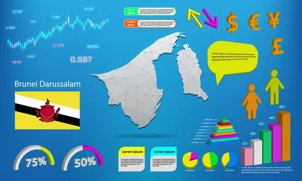 Brunei Darussalam harita bilgi grafikleri - grafikler, semboller, ögeler ve simgeler koleksiyonu. Yüksek kaliteli ticari bilgi ögelerine sahip ayrıntılı brunei Darussalam haritası.