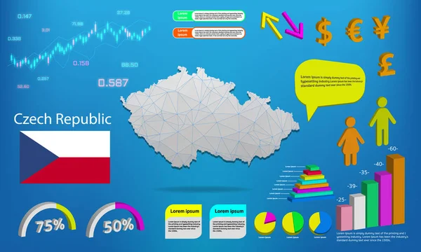 czech Republic harita bilgi grafikleri - grafikler, semboller, elementler ve simgeler koleksiyonu. Yüksek kaliteli ticari bilgi elemanlarına sahip ayrıntılı Czech Cumhuriyeti haritası.