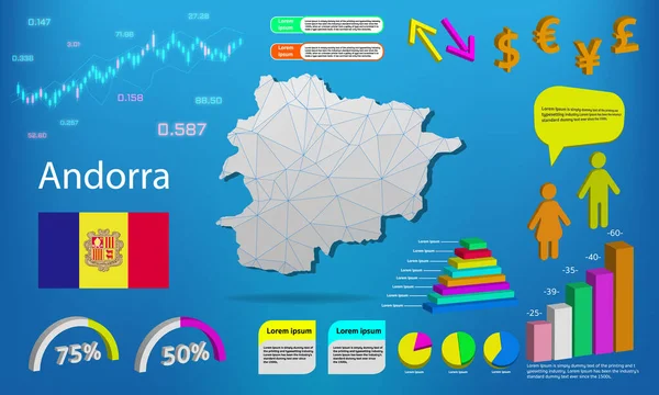 andorra harita bilgi grafikleri - grafikler, semboller, elementler ve simgeler koleksiyonu. Yüksek kaliteli ticari bilgi ögelerine sahip ayrıntılı andorra haritası.