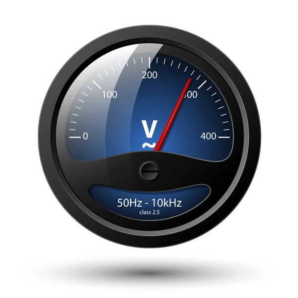 Vector voltmeter pictogram — Stockvector