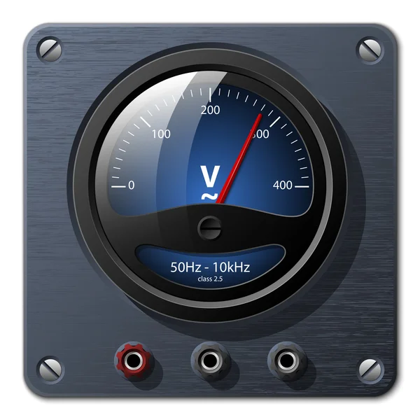 Vector voltmeter — Stockvector