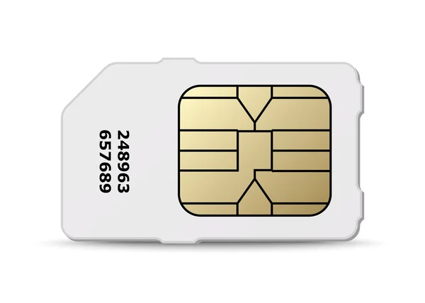 Sim card icon. Vector — Stock Vector