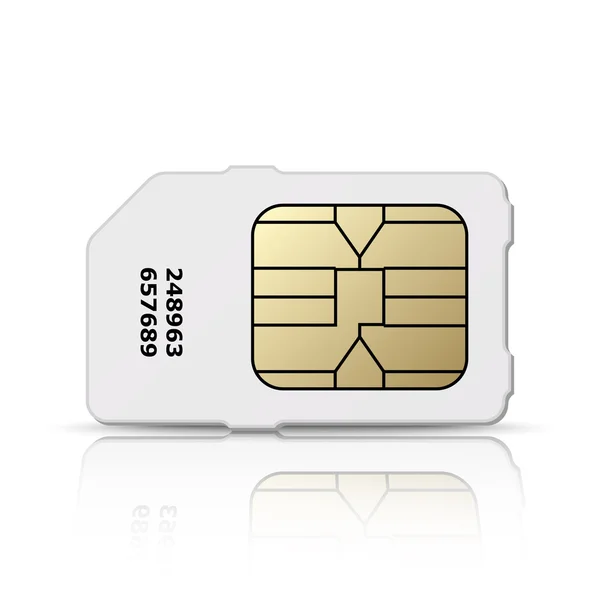 Vector sim card icon — Stock Vector