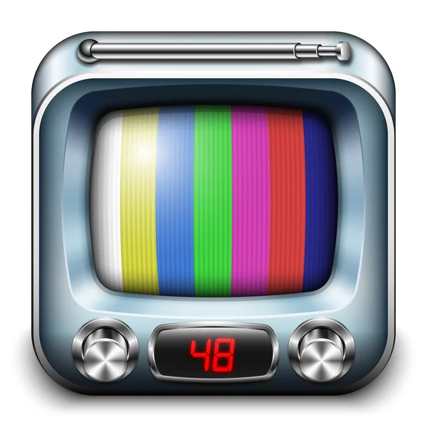 Symbol der TV-App, Vektor — Stockvektor