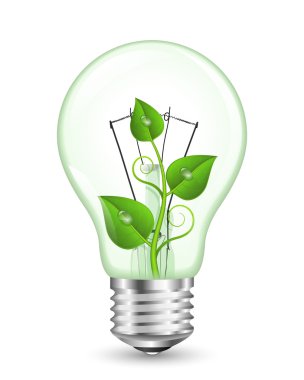 Yeşil enerji kavramı. vektör illüstrasyonu