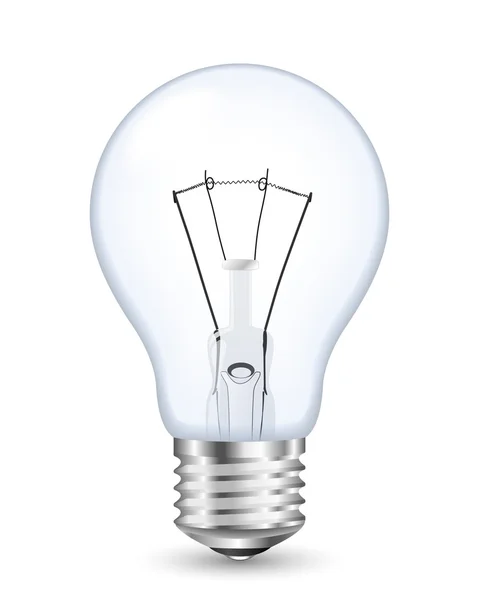 Vector light bulb icon — Stock Vector