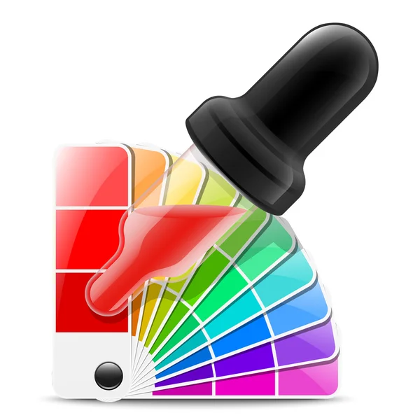 Color picker icon. Vector illustration — Stock Vector
