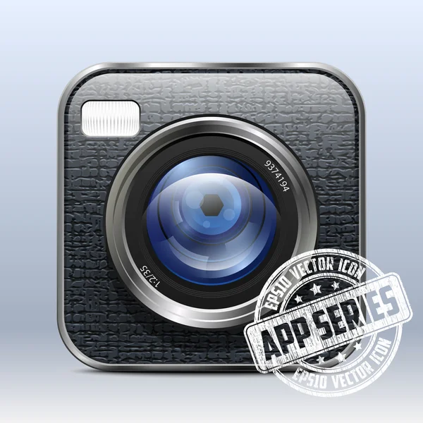 Photo Camera Icon. App Series — Stock Vector