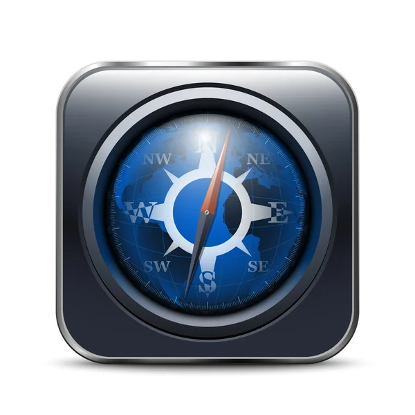 Kompas app pictogram — Stockvector