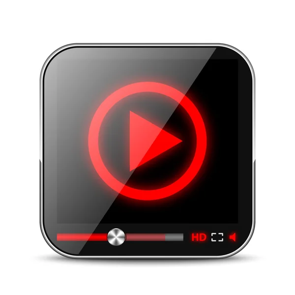 Icono de la aplicación Media Player — Archivo Imágenes Vectoriales