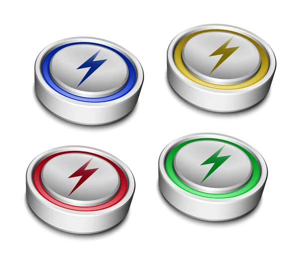 Set of Battery Icons — Stock Vector