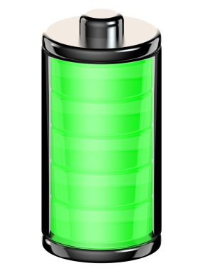 tam şarj olan pil simgesi