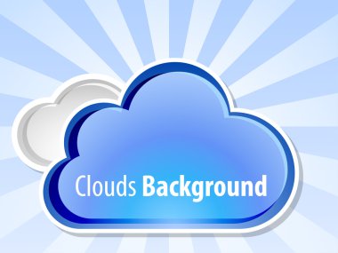 Güneş bulutların arka plan