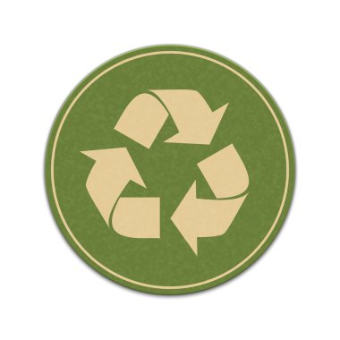 kağıt geri dönüşüm sticker