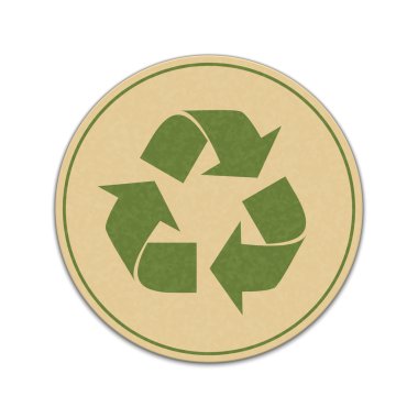 kağıt geri dönüşüm sticker