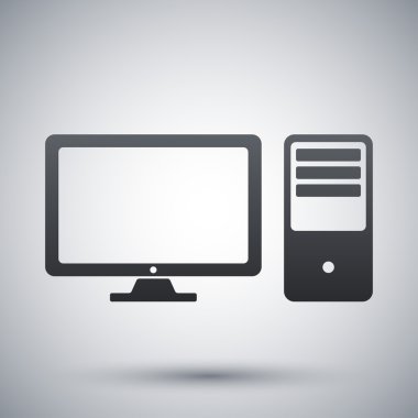 vektör masaüstü bilgisayar simgesi