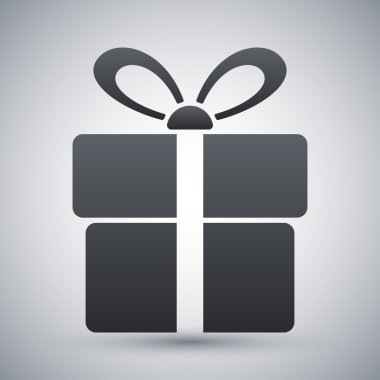 vektör hediye kutusu simgesi