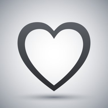 vektörel kalp simgesi