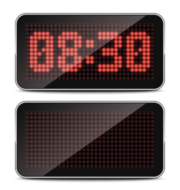 vector led klok