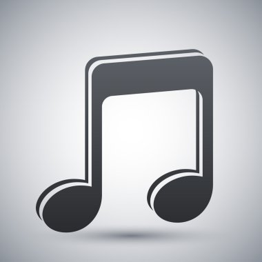 vektör müzik Not simgesi